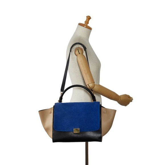 Celine Celine Leather Suede Trapeze 2way Bag Leather Shoulder Bag - Picture 14 of 14